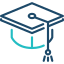 qualification cartoon graduation cap